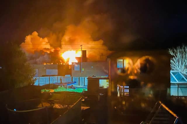 The large fire at the disused Overdale School broke out on Friday evening and destroyed the building.