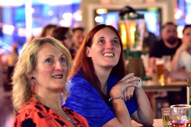 People enjoying an evening out in the Scarborough Flyer pub.
