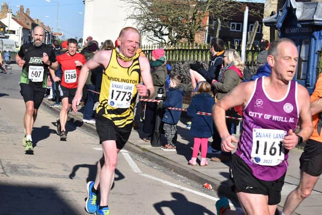 Bridlington Road Runner Simon Ellerker in action at Snake Lane 10 Mile on Sunday
