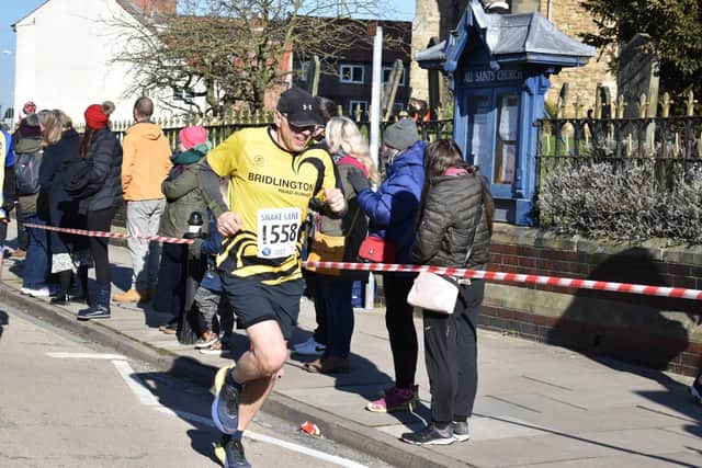 Bridlington Road Runner Allan McFarlane at the Snake Lane 10 Mile on Sunday