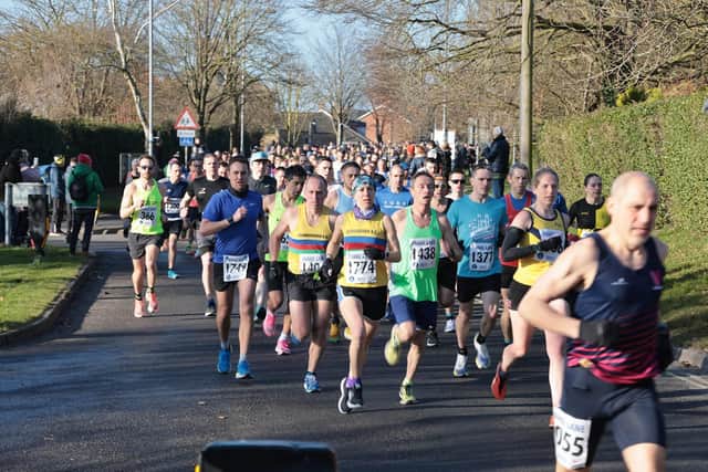 Scarborough Athletic Club runners in action at the Snake Lane 10 Mile Road Race