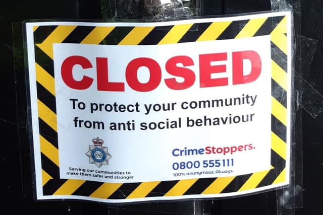 A property on The Crescent in Bridlington was served with a closure notice on Tuesday (March 1) to help prevent anti-social behaviour and crime-related disorder.
