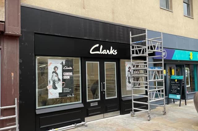 Scarborough's new Clarks store on the high street.