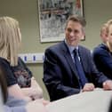 Gavin Williamson on a visit to Scarborough Sixth Form College - which he himself attended - in 2019.