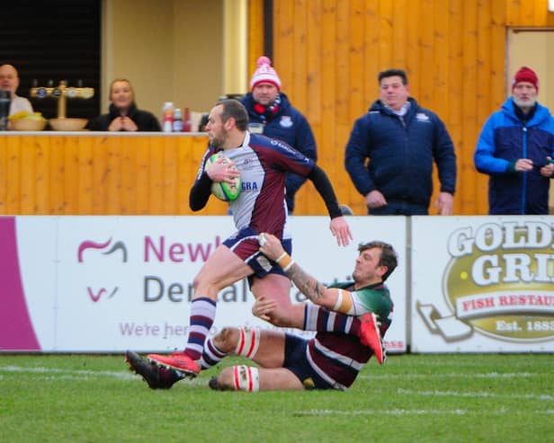 Tom Ratcliffe scored two tries for Scarborough RUFC at Consett
