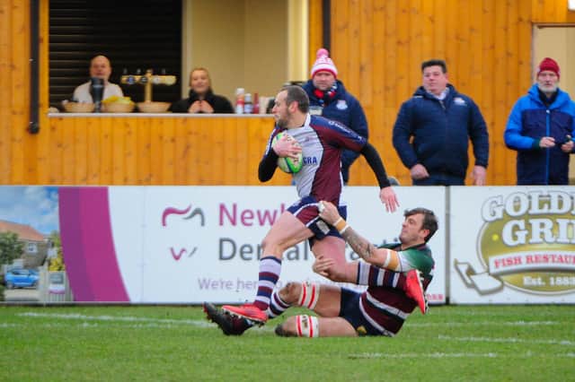 Tom Ratcliffe scored two tries for Scarborough RUFC at Consett