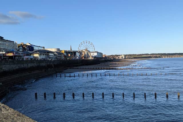 Carol Jackson sent in this classic seafront scene including the fun fair on the north side.