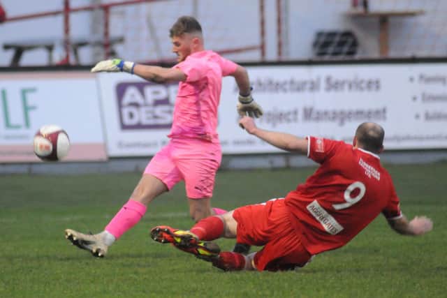 Bridlington Town player-boss Brett Agnew looks set to be sidelined with a knee injury for the run-in