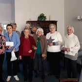 The ladies at Avenue Court in Bridlington’s Old Town donated £310, raised through their coffee mornings. Photo courtesy of Bridlington RNLI