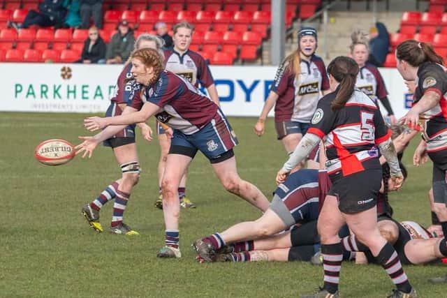 Scarborough RUFC Valkyries in action against Malton