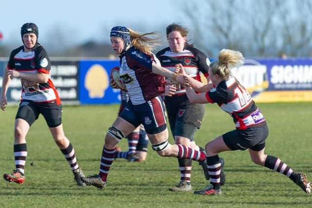 Scarborough RUFC Valkyries in action against Malton