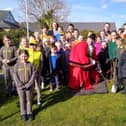 Bridlington Mayor Liam Dealtry supported the successful tree planting ceremony at Burlington Junior School.