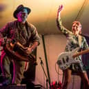 Quentin Budworth with fellow musician Lou Duffy-Howard. Photo courtesy of Richard Duffy-Howard.