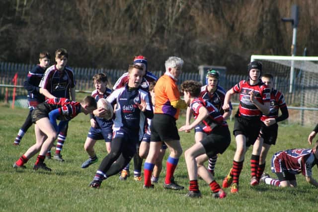 Scarborough RUFC Under-14s in action