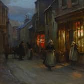 Evening at Staithes, by William Pratt.