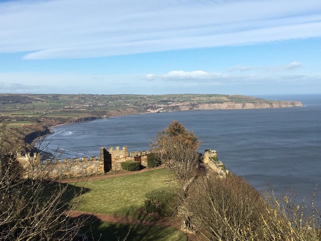 Bright winter's day in Robin Hood's Bay
