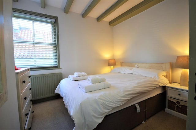 A double bedroom within the cottage
