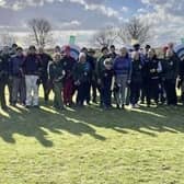 Archers line up at 10th Abba Dabba Do Longbow competition.