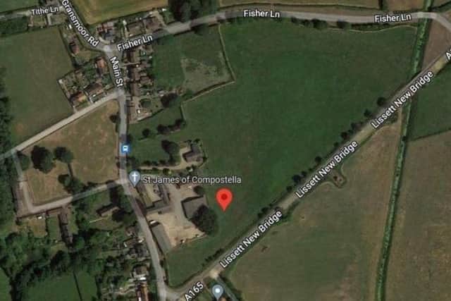 The campsite will be off Main Street in Lissett. Photo courtesy of Google Maps