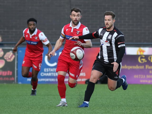 Ryan Watson closes in on the Stafford skipper