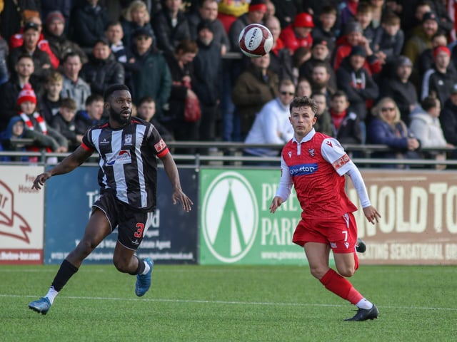 Brad Plant in action for Scarborough Athletic