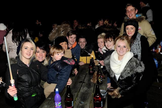 People enjoy the entertainment at the Ship Inn Sewerby’s bonfire night in 2014. Photo taken by Paul Atkinson (NBFP PA1445-8l)