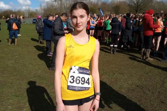 Bridlington Road Runners’ Erin Gummerson represented Humberside at the Inter-Counties Cross Country Championship at Loughborough