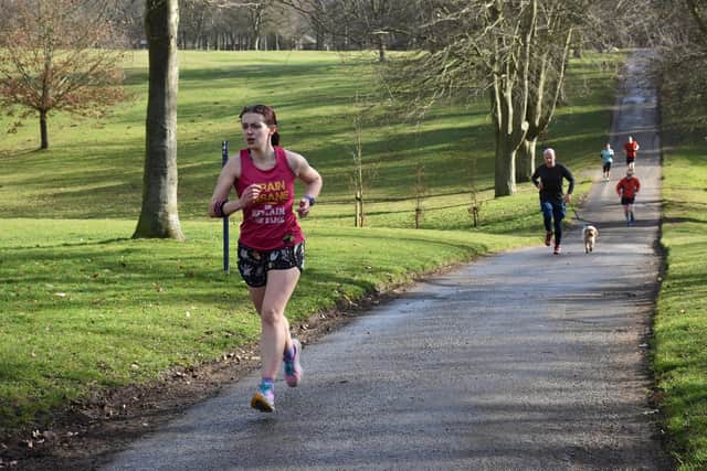 Mollie Holehouse was the first female home at Sewerby parkrun on Saturday morning