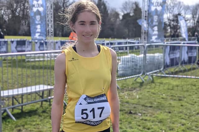 Becky Miller ran for Humberside in the Inter Counties Cross Country Championships