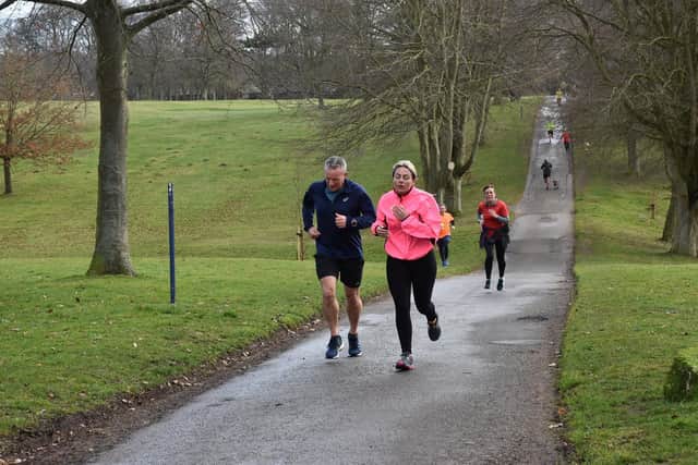 Brid Road Runner Laura Nurse, right, set a PB at the Sewerby parkrun