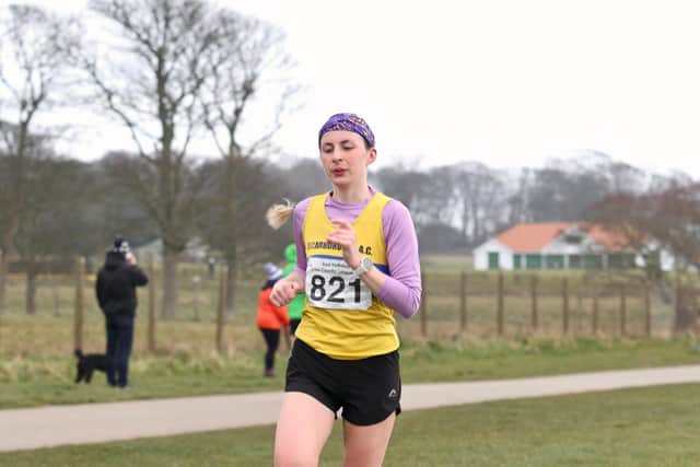 Rebecca Dent in action for Scarborough AC at Sewerby
Photo by TCF Photography