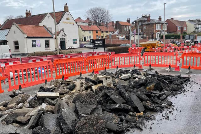 Stepney Road is now closed as part of major roadworks to replace the Crown Tavern roundabout junction.