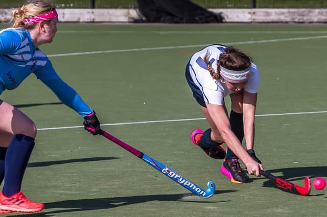 Anna Sweeney making it 2-0 to Whitby Hockey Club Ladies against Gateshead on Saturday morning	    

PHOTOS BY BRIAN MURFIELD
