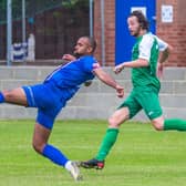Blues top scorer Jacob Hazel scored the first goal against Witton