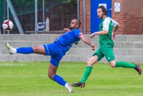 Blues top scorer Jacob Hazel scored the first goal against Witton