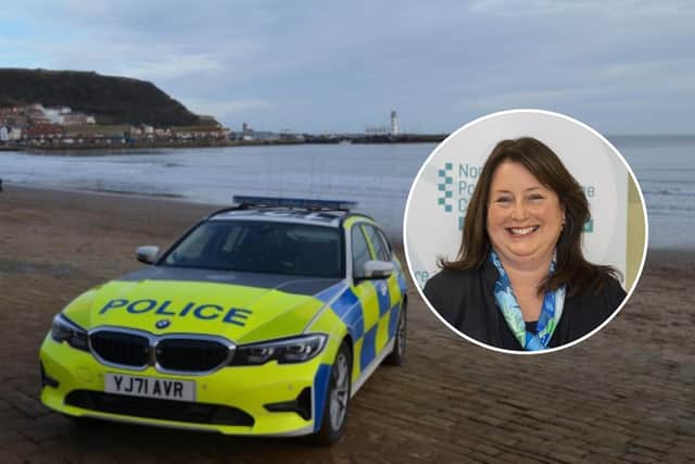 Critics at the meeting said Zoe Metcalfe's, inset, plans lacked detail. (Photo: Tony Johnson and North Yorkshire Police)