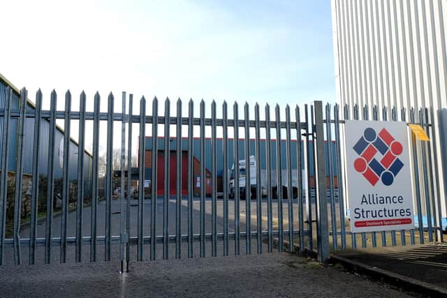 An auction of machinery and equipment from Alliance Structures takes place next week.
