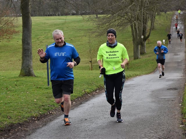 Sewerby parkrun action