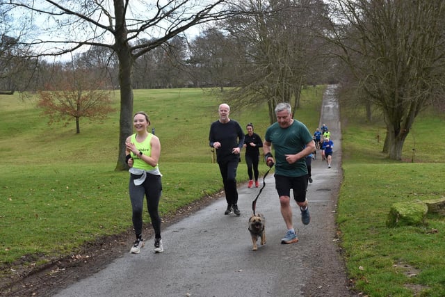 Action from Sewerby parkrun