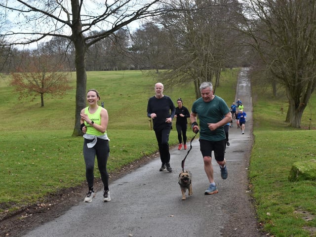 Action from Sewerby parkrun