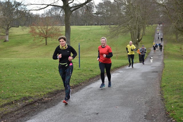 Action from Sewerby parkrun