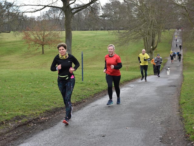 Action from Sewerby parkrun