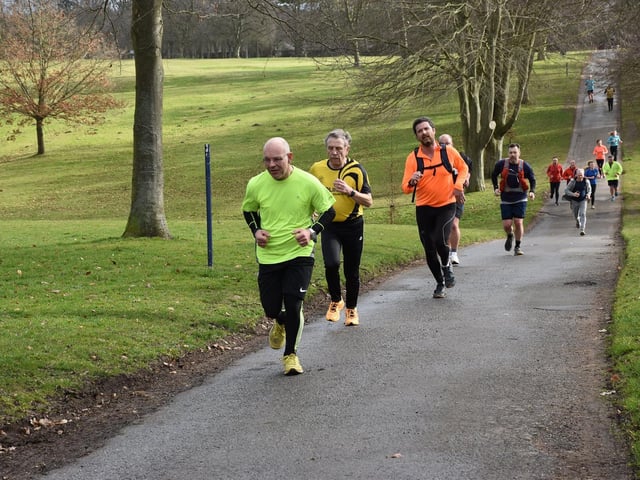 Action from Sewerby parkrun