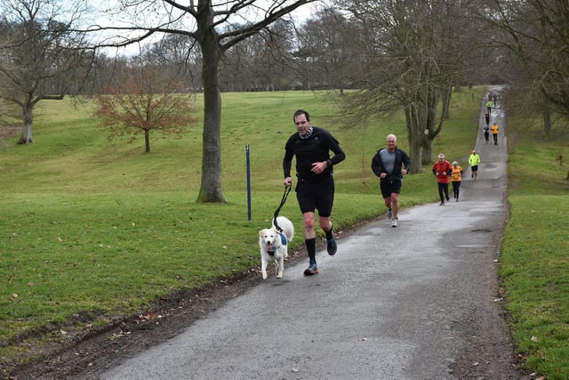 Bridlington's Stuart Gent in action at Sewerby parkrun