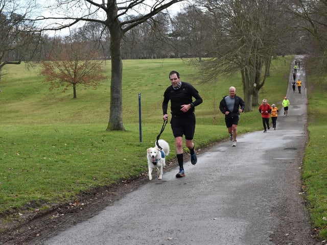 Bridlington's Stuart Gent in action at Sewerby parkrun