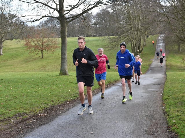 Action from Sewerby parkrun