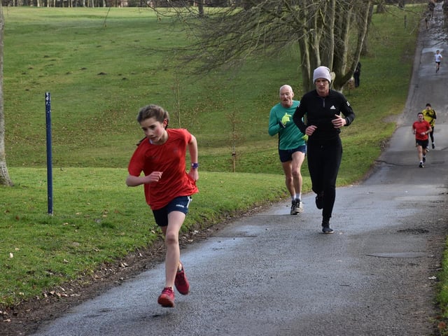Action from Sewerby parkrun