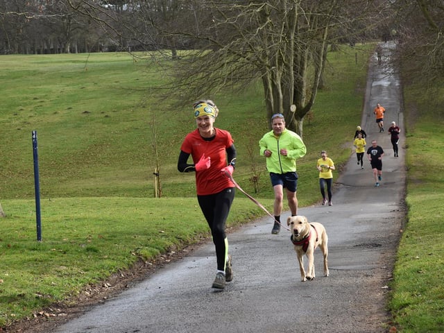 Action from Sewerby parkrun