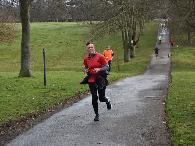 A Bridlington Road Runner in action at Sewerby parkrun
