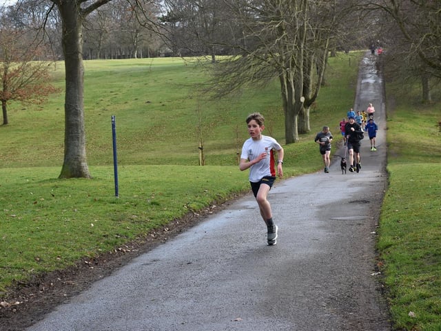 Action from Sewerby parkrun